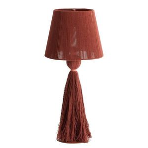 Stolová lampa v tehlovej farbe s textilným tienidlom (výška 58 cm) Espino – Light & Living vyobraziť