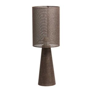 Hnedá stolová lampa s textilným tienidlom (výška 58 cm) Micky – Light & Living vyobraziť
