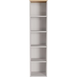 Krémovobiely matný regál 45x197x40 cm Lissabon – Germania vyobraziť