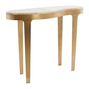 Konzolový stolík s mramorovou doskou v bronzovej farbe/taupe 40x110 cm Giulio – Light & Living vyobraziť