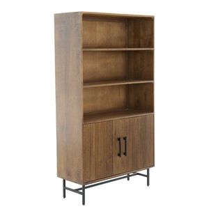 Tmavohnedá komoda z mangového dreva 100x180x40 cm Dubaku – Light & Living vyobraziť