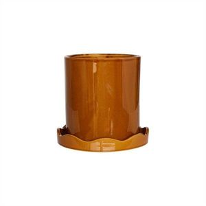 Kameninový ručne vyrobený obal na kvetináč ø 16, 5 cm Nami – OYOY Living Design vyobraziť