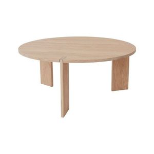 Okrúhly konferenčný stolík z dubového dreva v prírodnej farbe ø 90 cm Oy – OYOY Living Design vyobraziť