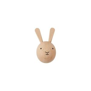 Nástenný háčik z bukového dreva v prírodnej farbe Rabbit – OYOY Mini vyobraziť