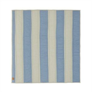 Modrá/krémovobiela detská hracia podložka 130x140 cm Striped – OYOY Mini vyobraziť