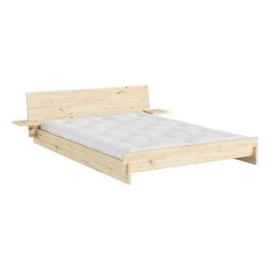Dvojlôžková posteľ z borovicového dreva s roštom 180x200 cm v svetlo prírodnej farbe Latch – Karup vyobraziť