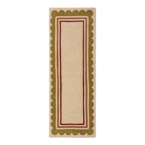 Ručne tkaný vlnený behúň v prírodnej farbe 80x230 cm Lois – Flair Rugs vyobraziť