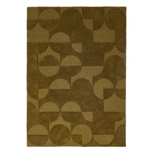Tmavozelený ručne tkaný vlnený koberec 160x230 cm Gigi – Flair Rugs vyobraziť