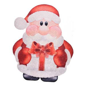 Červeno-biely koberec Vitaus Santa, 80 × 150 cm vyobraziť