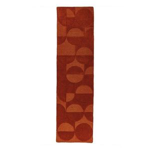 Ručne tkaný vlnený behúň v terakotovej farbe 60x230 cm Gigi – Flair Rugs vyobraziť