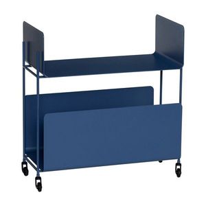 Kovový servírovací stolík na kolieskach 32x63 cm Ays – Hübsch vyobraziť