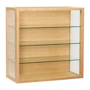Závesná vitrína v dekore duba v prírodnej farbe 60x60x27 cm Poetic – Hübsch vyobraziť