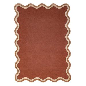 Ručne tkaný koberec s prímesou vlny v terakotovej farbe 160x230 cm Rivo Wool – Flair Rugs vyobraziť