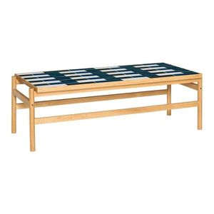 Čierno-biely/v prírodnej farbe konferenčný stolík v dekore duba 61x132 cm Motif – Hübsch vyobraziť
