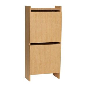 Výklopná skrinka na topánky v dekore duba v prírodnej farbe 50x110x24 cm Forma – Hübsch vyobraziť