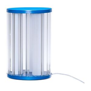Modrá sklenená LED stolová lampa so stmievačom (výška 30 cm) Aru – Hübsch vyobraziť