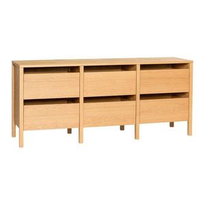 Komoda v dekore duba v prírodnej farbe 150x65x40 cm Forma – Hübsch vyobraziť