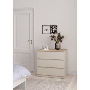 Krémovobiela komoda 77x76x50 cm Naia – Tvilum vyobraziť